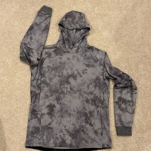 Mens gray tie-dyed Lululemon sweatshirt size Large